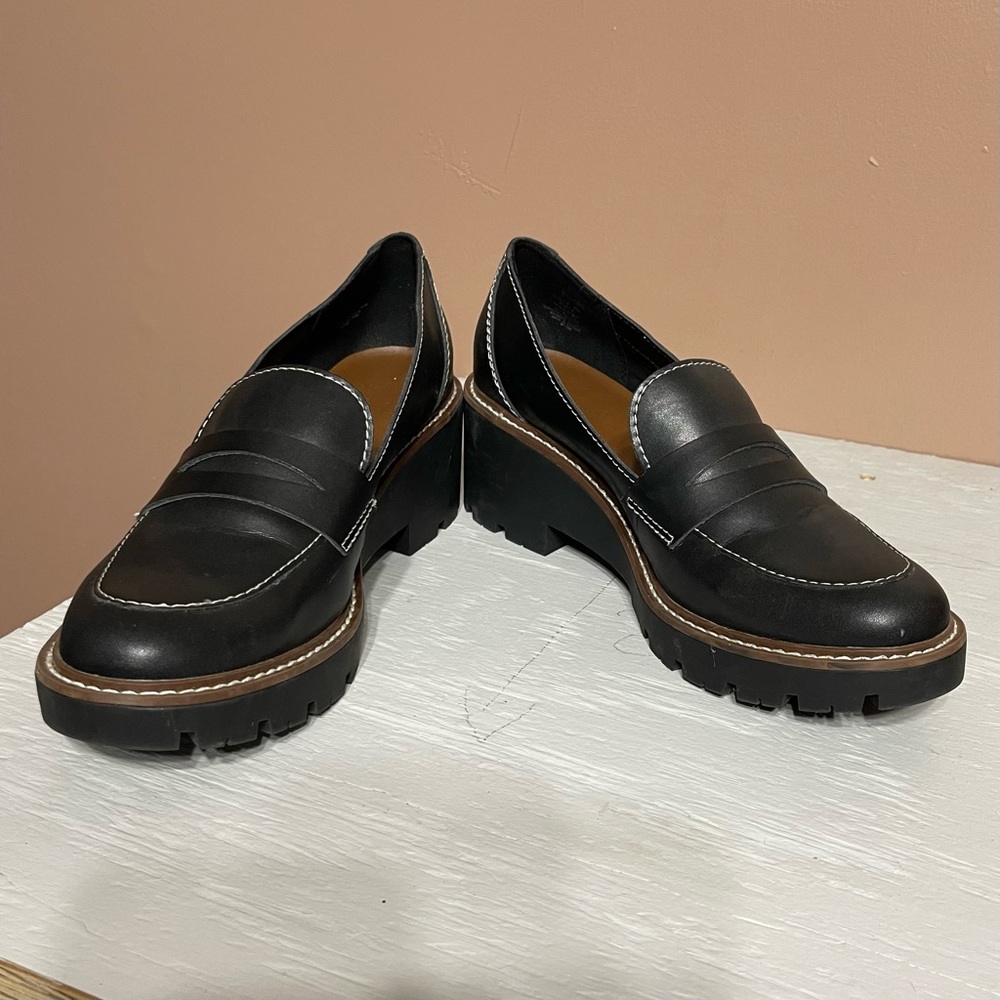 Blondo Dulce Black Waterproof Loafers Size 9M Excellent Condition
